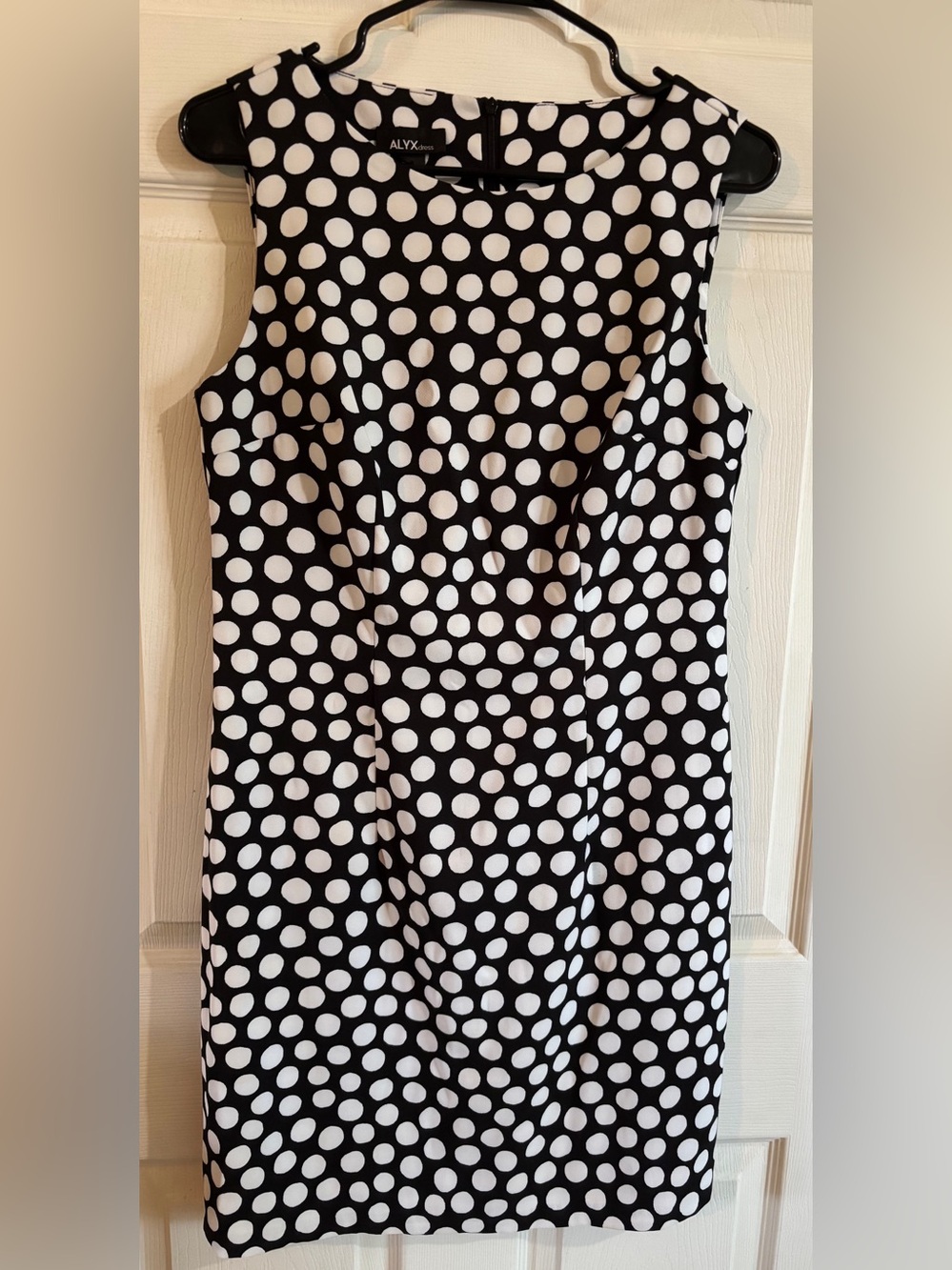 Alyx Black Dress with White Polka Dots